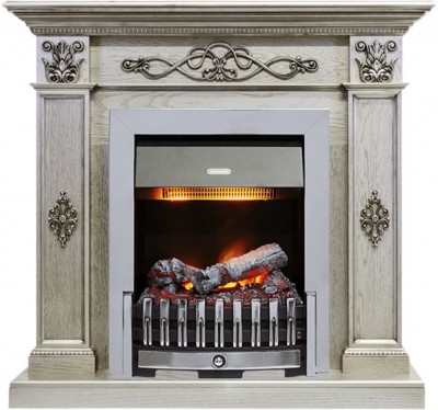 Каминокомплект Dimplex Derby - Old silver с очагом Danville Chrome FB2