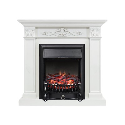 Каминокомплект Royal Flame Verona - Белый дуб с очагом Fobos FX Black