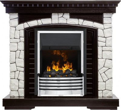 Каминокомплект Dimplex Glasgow - Венге / Белый с очагом Flagstaff