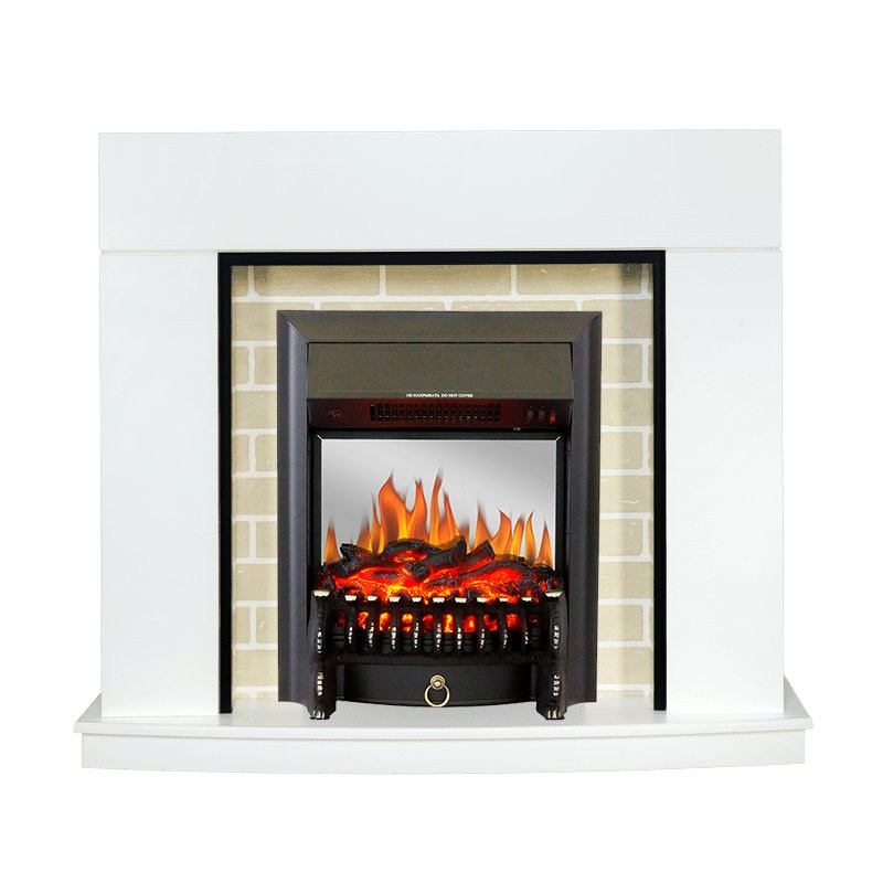 Каминокомплект Royal Flame Montana - Белый с очагом Fobos FX M Black
