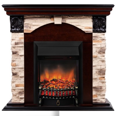 Камин электрический RealFlame Dublin Rock  AO с очагом Fobos BL S