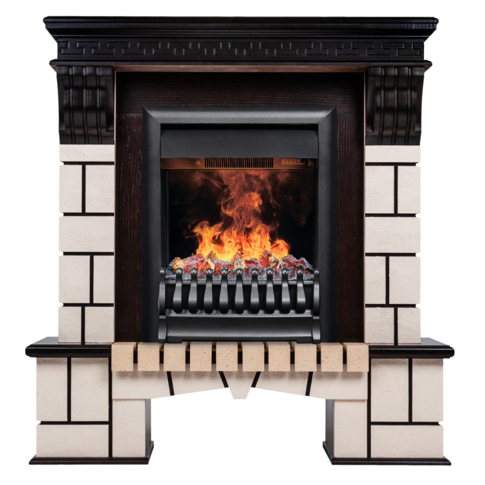 Камин Stone STD c очагом 3D Oregan