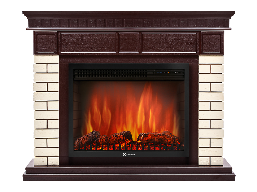 Портал угловой Electrolux Bricks 25 U кирпич бежевый/тёмный дуб