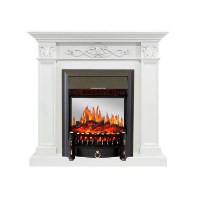 Каминокомплект Royal Flame Verona - Белый дуб с очагом Fobos FX M Black