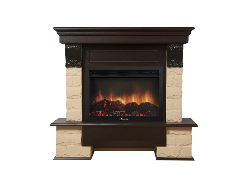 Портал угловой Electrolux Forte 25 U камень бежевый, темный дуб