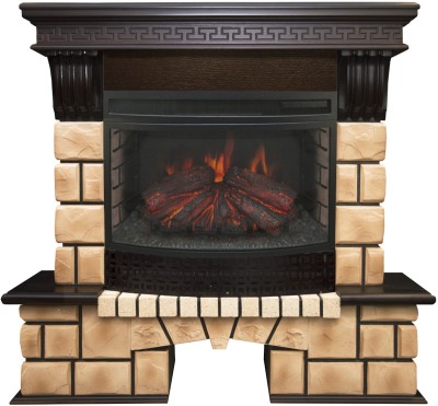 Камин электрический RealFlame Stone Brick 25 AO с FireField 25 SIR