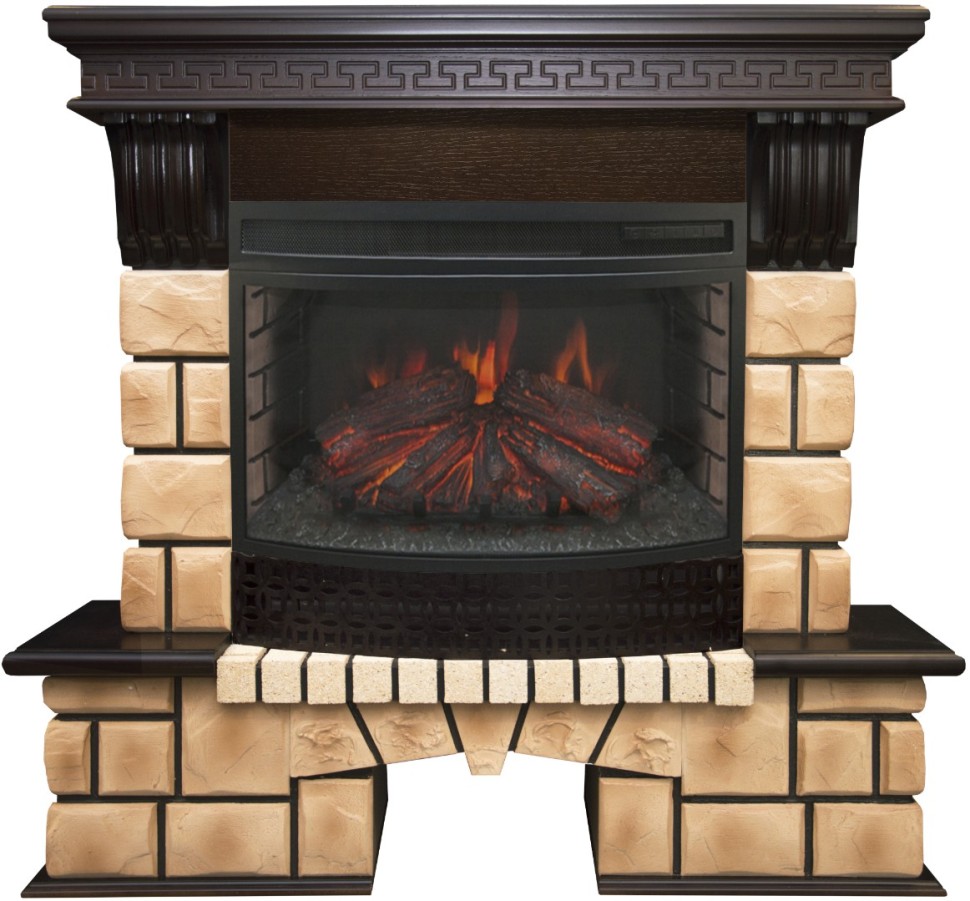 Камин Stone Brick 25 AO с FireField 25 SIR