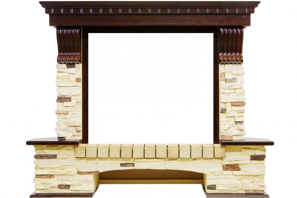 Портал Dimplex Pierre Luxe угловой - Темный дуб / Сланец (Высота 1045мм)