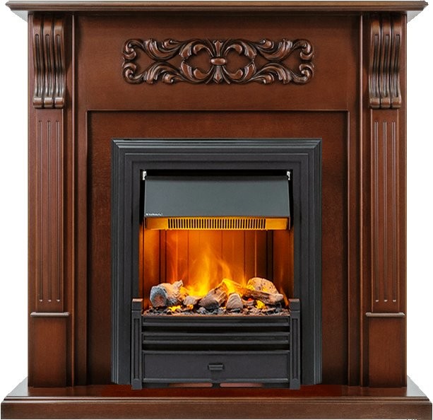 Каминокомплект Dimplex Venice - Махагон коричневый антик с очагом Brookline Black