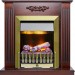 Каминокомплект Dimplex Lumsden - Махагон коричневый антик с очагом Danville Antique Brass FB2