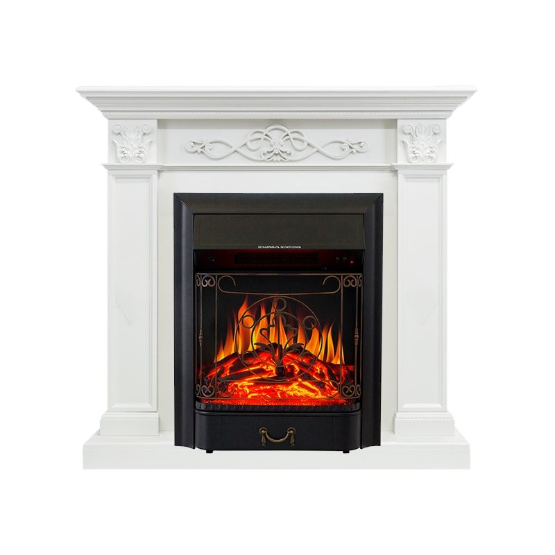 Каминокомплект Royal Flame Verona - Белый дуб с очагом Majestic FX Black