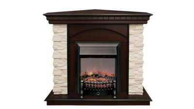 Камин электрический RealFlame Elford Corner AO с очагом Fobos Lux BL S