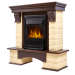 Каминокомплект Electrolux Forte Classic камень бежевый, шпон темный дуб с очагом EFP/P-1020LS
