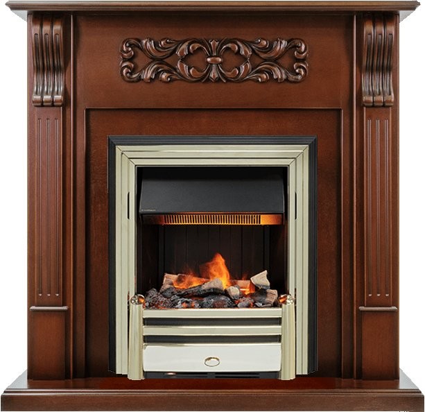 Каминокомплект Dimplex Venice - Махагон коричневый антик с очагом Cavendish