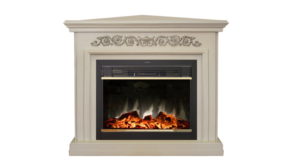 Камин Leticia (угловой) 26 WT с очагом MoonBlaze Lux Bl S