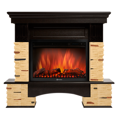 Портал Firelight Pietra Nuovo 30 сланец натуральный, шпон темный дуб