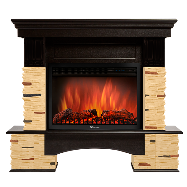 Портал Firelight Pietra Nuovo 30 сланец натуральный, шпон темный дуб