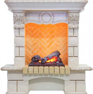 Каминокомплект Dimplex Pierre Luxe - Слоновая кость / Шампань с очагом Cassette 400 NH