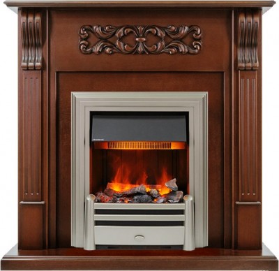 Каминокомплект Dimplex Venice - Махагон коричневый антик с очагом Chesford