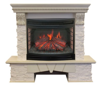 Камин электрический RealFlame Rockland LUX 25 WT с FireField 25 SIR