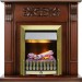 Каминокомплект Dimplex Venice - Махагон коричневый антик с очагом Danville Antique Brass FB2