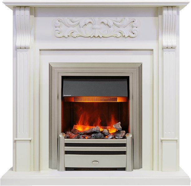 Каминокомплект Dimplex Venice - Фактурный белый с очагом Chesford