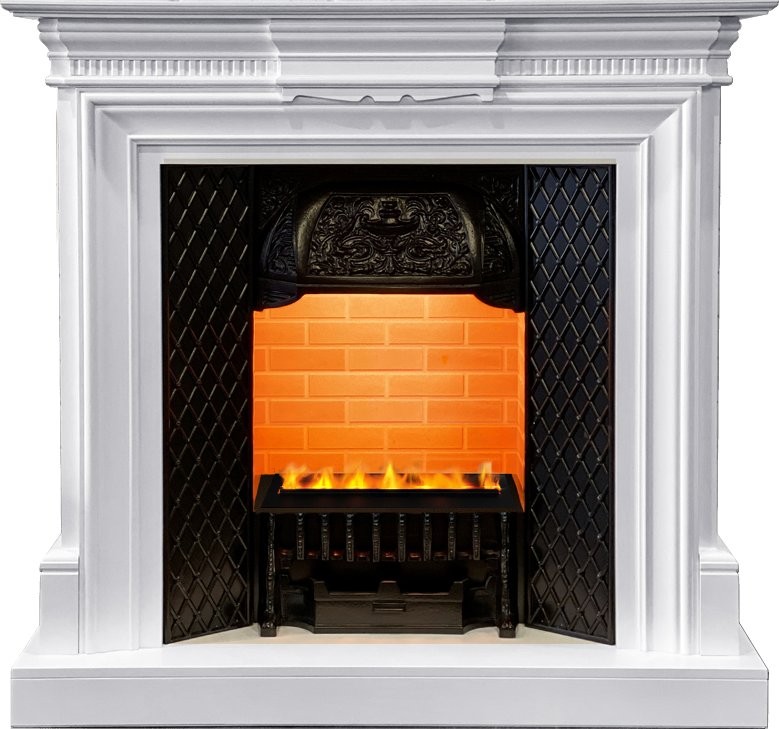 Каминокомплект Dimplex Chelsea - Белый (Ширина 1080см) с очагом Cassette 400 LNH-INT PS (без дров)