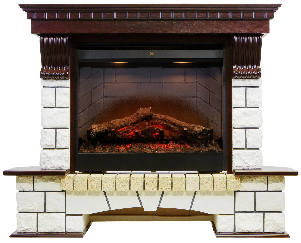 Портал Dimplex Pierre Luxe Symphony 2608/Symphony 2624L белый камень/ венге