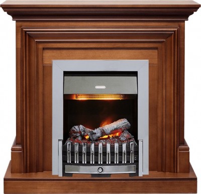 Каминокомплект Dimplex Bradford - Орех с очагом Danville Chrome FB2