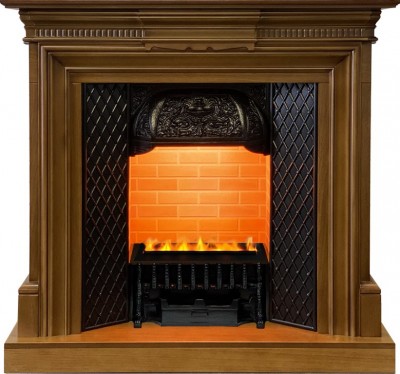 Каминокомплект Dimplex Chelsea - Орех с очагом Cassette 400 LNH-INT PS (без дров)