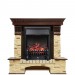 Каминокомплект Royal Flame Pierre Luxe - Темный дуб / Сланец с очагом Fobos FX Black