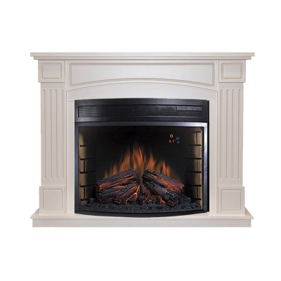 Каминокомплект Royal Flame Boston - Алебастр с очагом Dioramic 28 LED FX