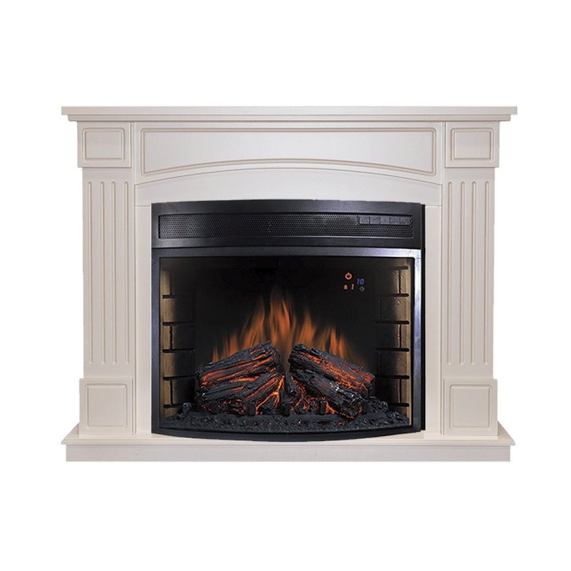 Каминокомплект Royal Flame Boston - Алебастр с очагом Dioramic 28 LED FX
