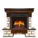 Каминокомплект Royal Flame Pierre Luxe LORD - Темный дуб / Белый с очагом Vision 28 EF LED FX