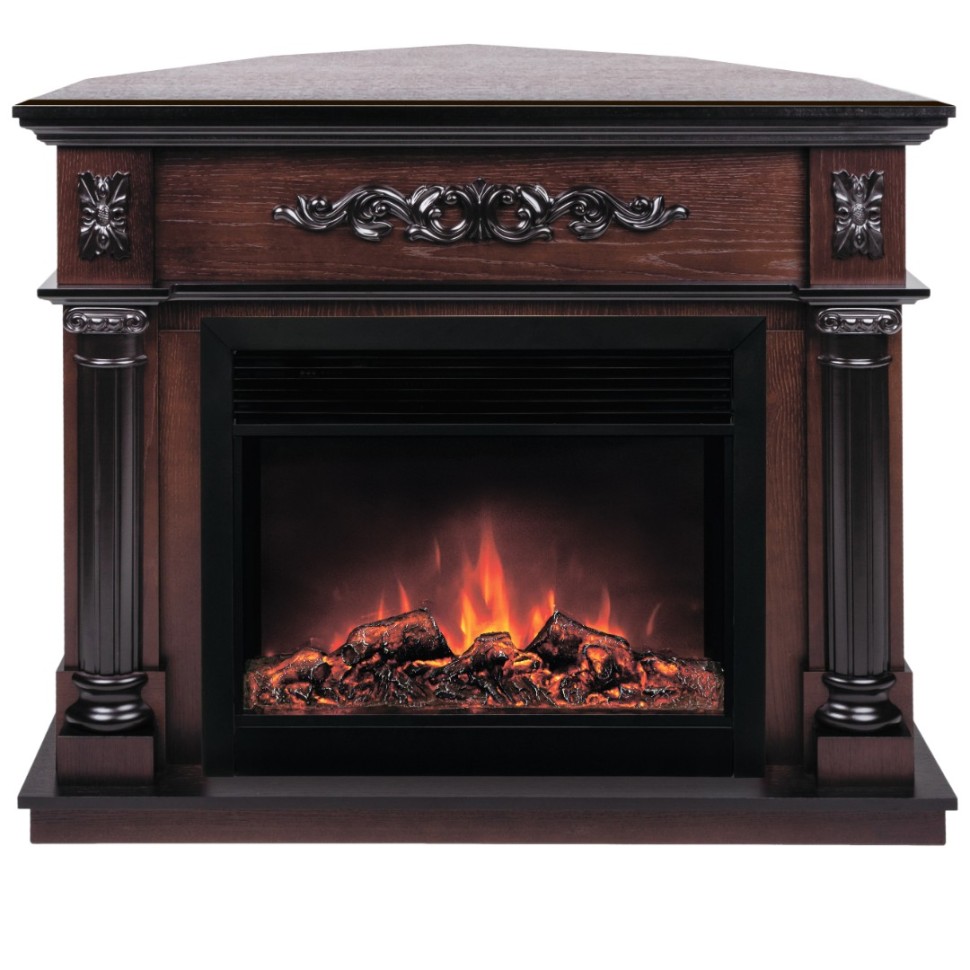 Камин Silvia Corner 26 AO c очагом Moonblaze LUX S BL