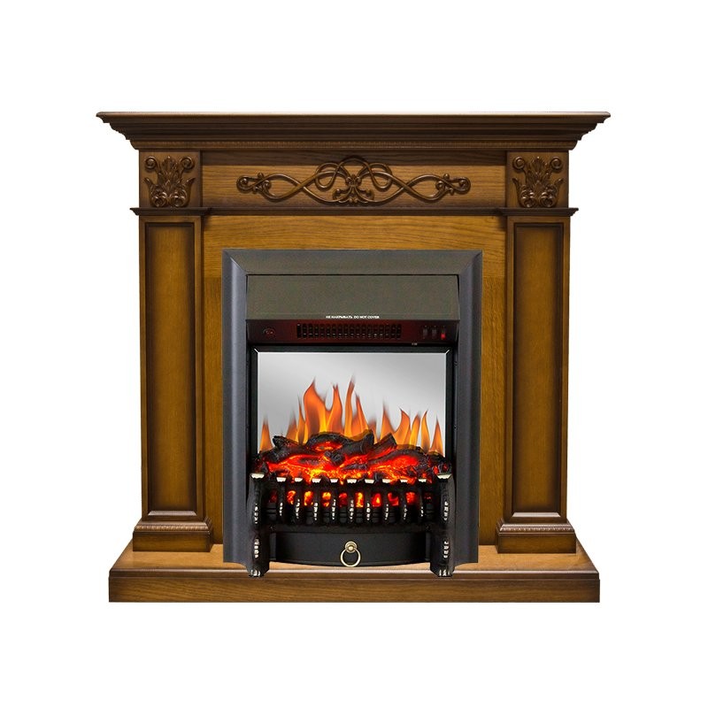 Каминокомплект Royal Flame Verona - Дуб антик с очагом Fobos FX M Black