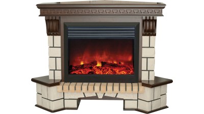 Камин электрический RealFlame Stone New Corner (угловой) 26 AO с Moonblaze LUX BL S