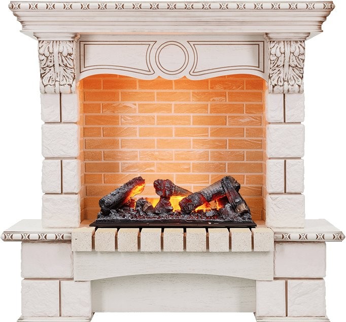 Каминокомплект Dimplex Pierre Luxe угловой - Слоновая кость / Шампань с очагом Cassette 600 NH