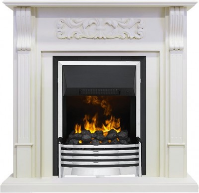 Каминокомплект Dimplex Venice - Фактурный белый с очагом Flagstaff