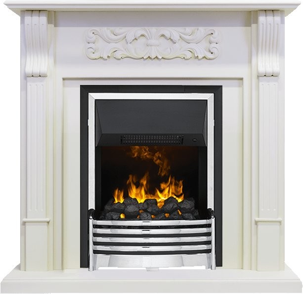 Каминокомплект Dimplex Venice - Фактурный белый с очагом Flagstaff