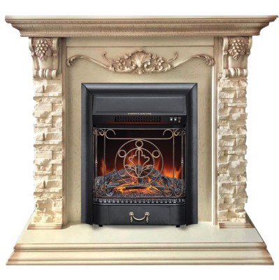 Камин электрический RealFlame Patricia WT с очагом Majestic Lux Black