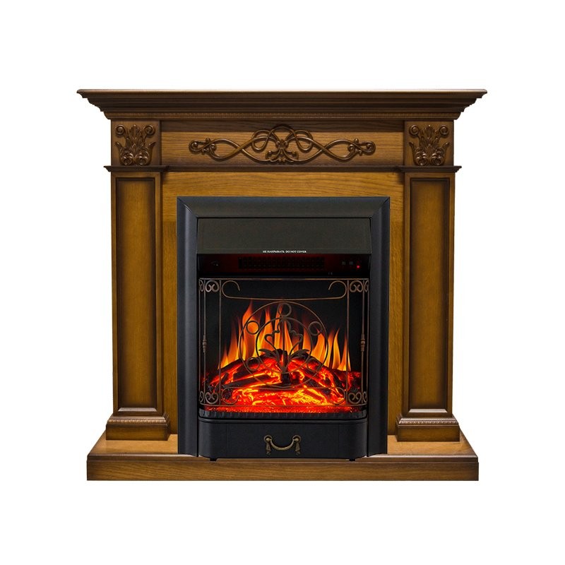 Каминокомплект Royal Flame Verona - Дуб антик с очагом Majestic FX Black