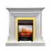 Каминокомплект Royal Flame Bradford - Белый с очагом Fobos FX M Brass