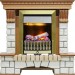 Каминокомплект Dimplex Pierre Luxe - Дуб / Белый с очагом Danville Antique Brass FB2