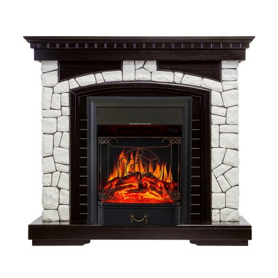Каминокомплект Royal Flame Glasgow - Венге / Белый с очагом Majestic FX Black