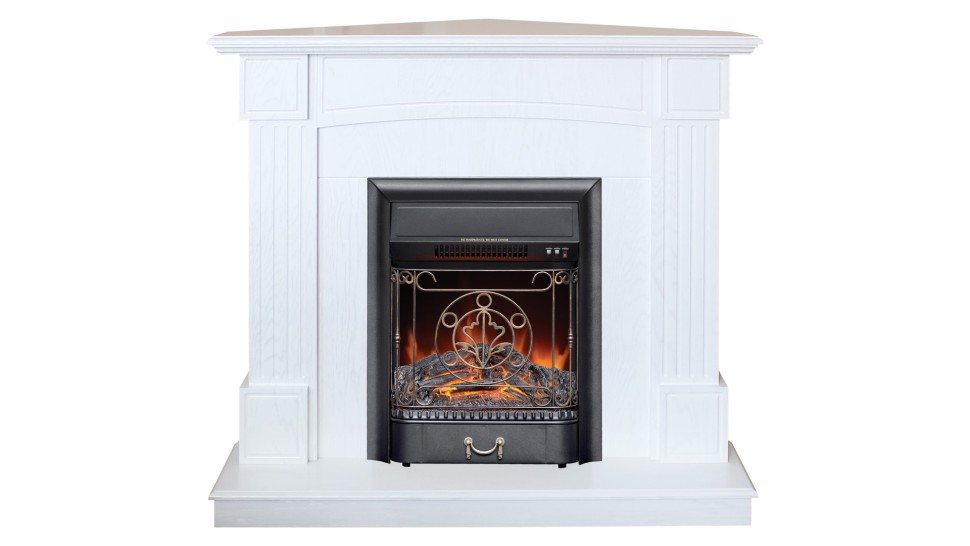 Камин ANDREA Corner WT с Majestic BL Lux S