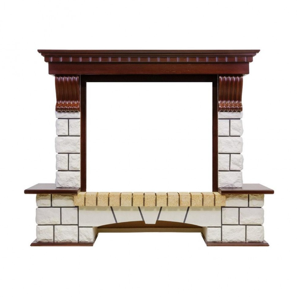 Портал Pierre Luxe - Темный дуб / Белый (Высота 1004мм)