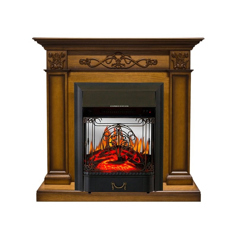 Каминокомплект Royal Flame Verona - Дуб антик с очагом Majestic FX M Black