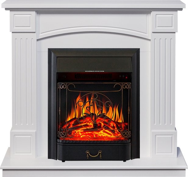 Каминокомплект Royal Flame Boston - Белый (Высота 925см) с очагом Majestic FX Black