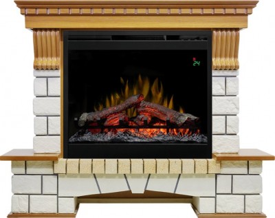 Каминокомплект Dimplex Pierre Luxe - Дуб / Белый (Высота 1004мм) с очагом Symphony 26'' DF2624-L